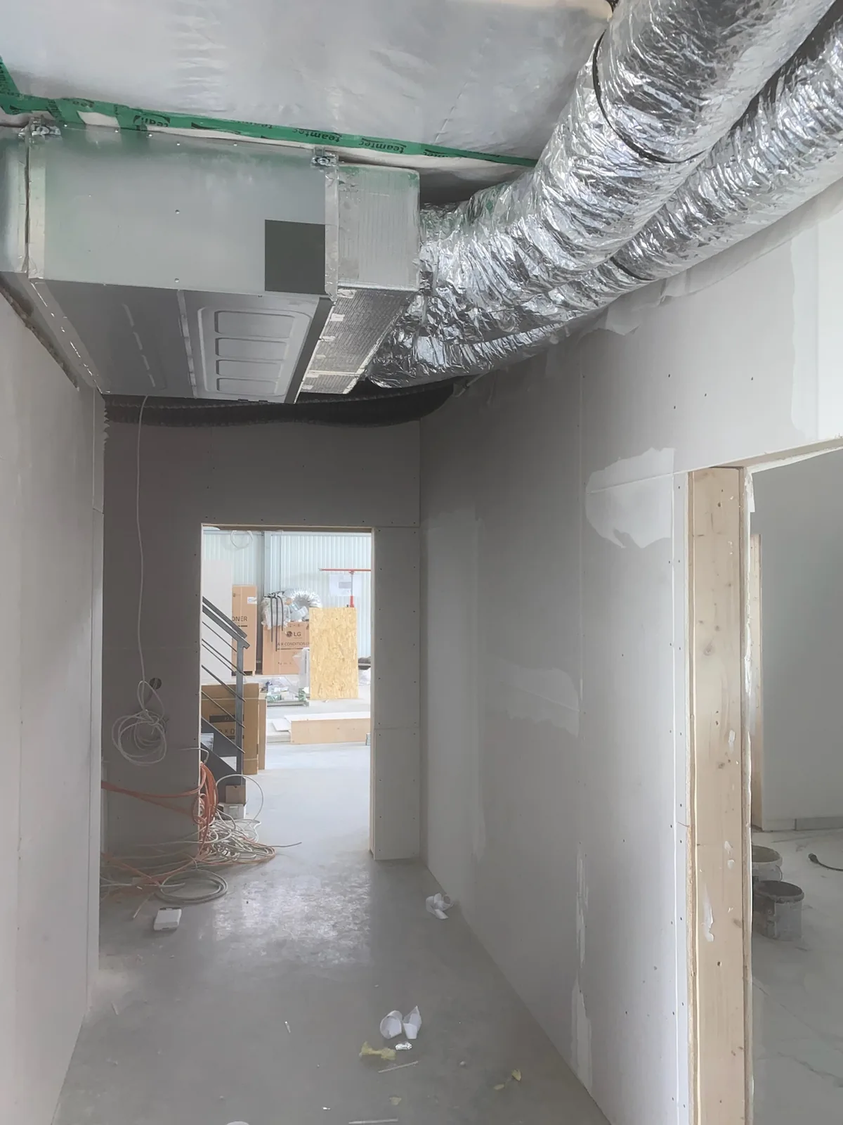 Spiral ventilation ductwork